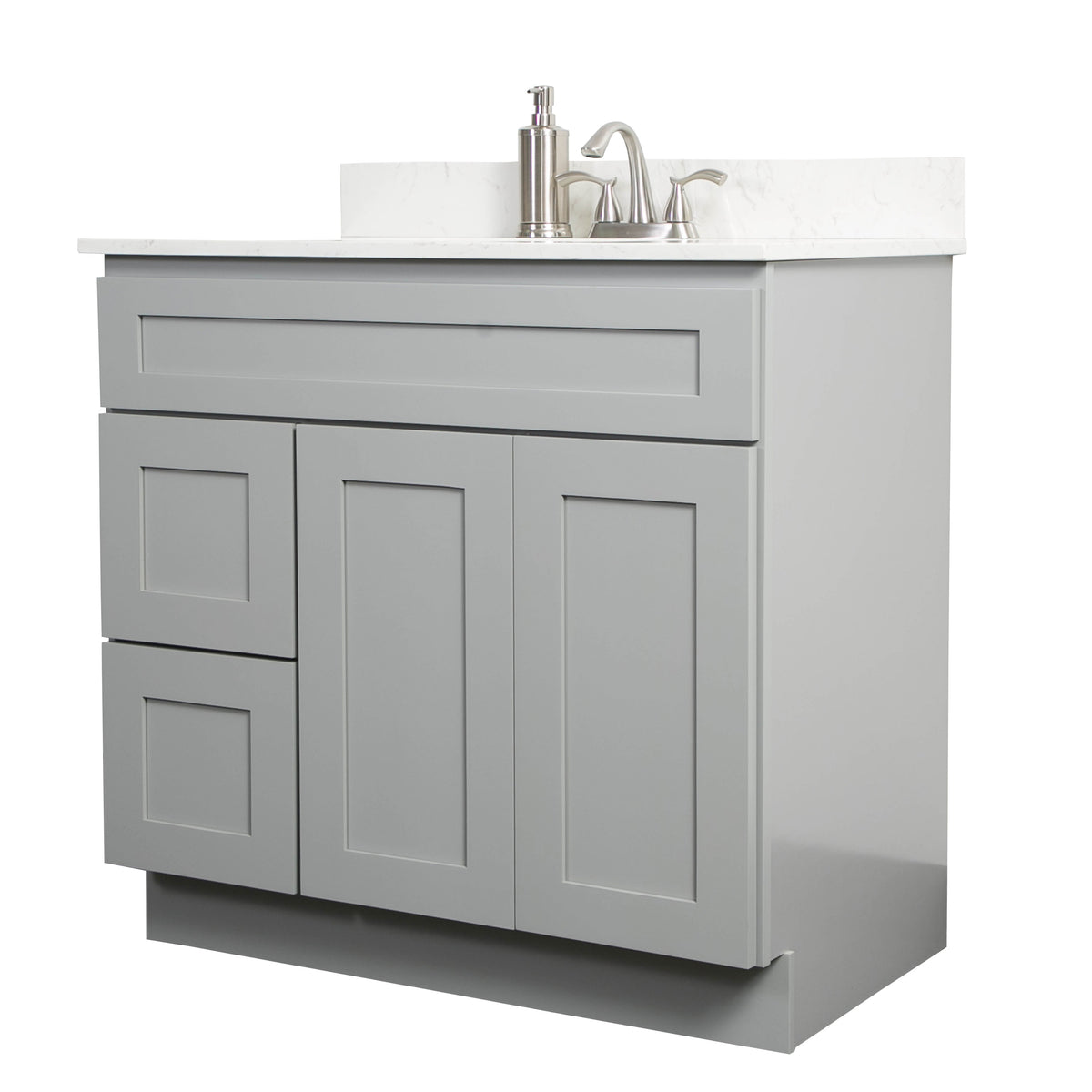 V3621DL 36” vanity with drawer - Gray Shaker – United Cabinetry